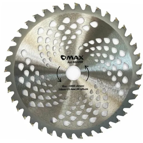 Диск для триммера MAX B0229M 230х25,4х40Т