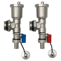 Воздухоотводчик автоматический со сливным краном ф 1