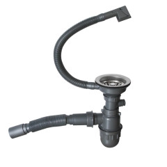 Мойка нерж. подст.монтаж MIXLINE PRO 50х50 тол. 3 мм, сатин, с сифоном