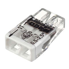 Клемма безвинт. без пасты розеточн. 2х0,5-2,5мм (new) WAGO (683453)