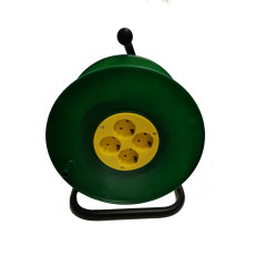 Удлинитель на катушке 4-мест. 20м 2Р+Е 16А (ПВС 3х1,5) СОЮЗ S-3602 (607030)