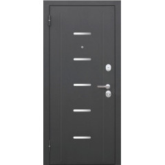 Дверь метал. 7,5 см Гарда Серебро/Бетон снежный Царга (2050*960, Левая)