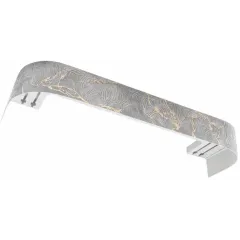 Карниз Ле-Гранд Глэдис 2,0м (2ряд) мрамор золото с поворотами (3)