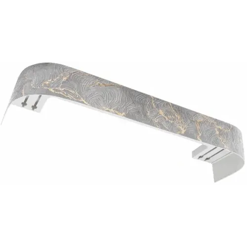 Карниз Ле-Гранд Глэдис 2,0м (2ряд) мрамор золото с поворотами (3)