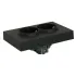 Розетка 2-ая 2P+E ЭМИЛИ шторки черный RST16-5114-05