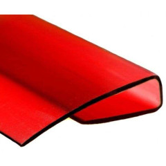 Поликарбонат сот. U-профиль 8мм, 2.1м красный