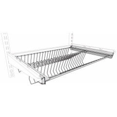 Обувница выдвижная двухъярусная 603 GS белая