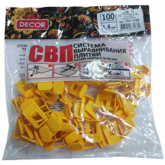 СВП DECOR зажим ворота 1,4мм 100шт (559-1100)