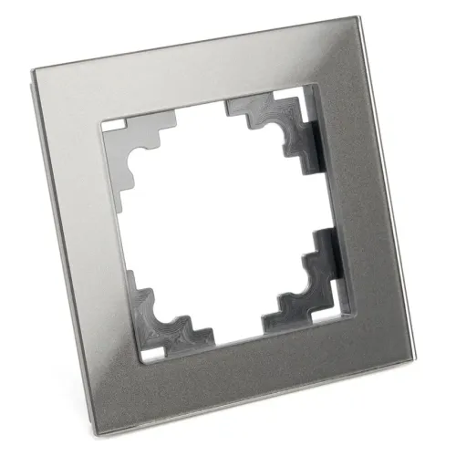 Рамка 1-пост Катрин стекло графит GFR00-7001-06