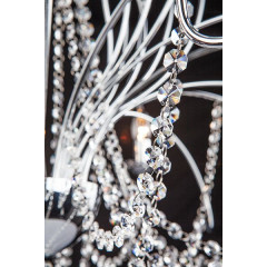 Светильник EUROSVET 10002/8 хром/прозрачный хрусталь Strotskis