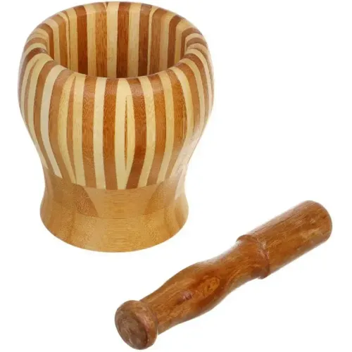 Ступка с пестиком VETTA 10,5x10 см, бамбук (884-487)