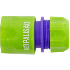 Соединитель PALISAD пластмассовый быстросъемный для шланга 1/2