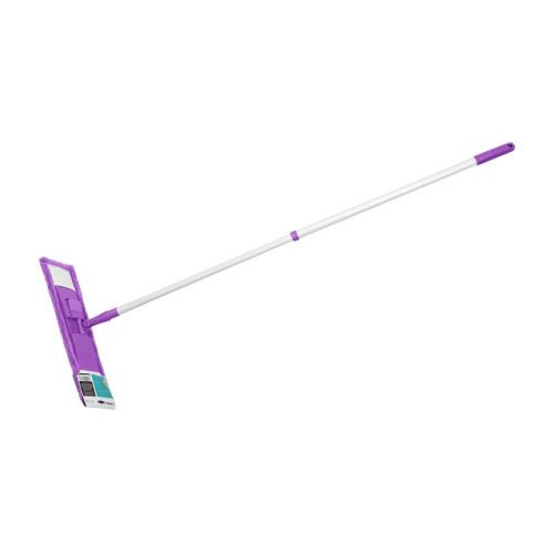 Швабра для пола с насадкой из микрофибры, фиолетовая, PERFECTO LINEA (43-392010)