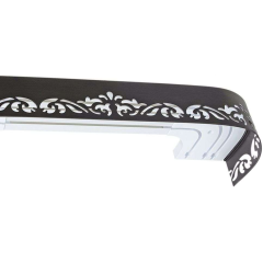 Карниз Ле-Гранд Лиана 2,4м (3ряд) фигурным багетом, венге (5)
