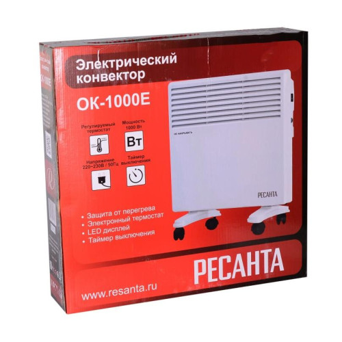 Обогреватель конвекторный РЕСАНТА ОК-1000Е (LЕD) (67/4/12) (*10)