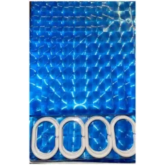 Шторка для ванной FRAP F8752 180x200cм 3D голубой