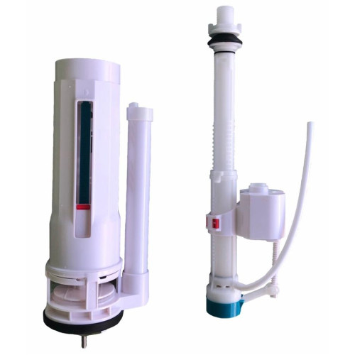 Арматура сантехническая 2х кноп., н/п, A080 (h=31,5 см, d-7 см)