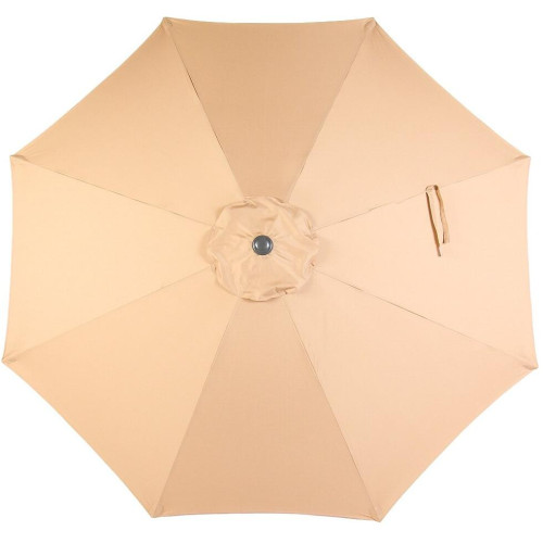 Зонт садовый 270*270см бежевый с подставкой 51*12*51см (502005)