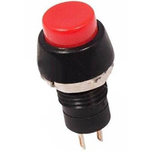Выключатель-кнопка REXANT PBS-20В 1A красная без фиксации (608656)