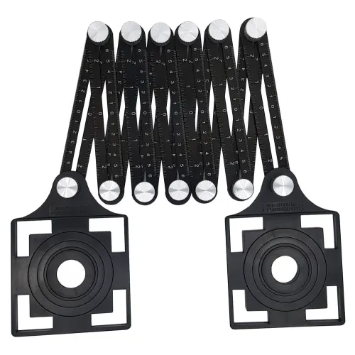 Линейка складная TRIO-DIAMOND 2 трафарета (280402)