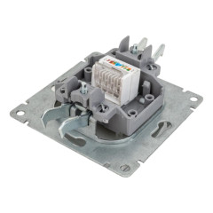 Розетка PC UNIVersal Афина, серебро A0051-S