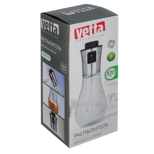 Распылитель VETTA для масла и уксуса 17,5*7см стекло/нерж. сталь (828-311)