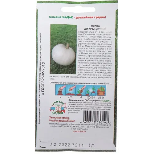 Семена Тыква Ажур Медовый F1 (307643)