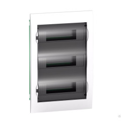 Бокс встраив. с прозрач. дв. 3ряда/36мод, шина ноль,земля Easy9 Box EZ9E312S2FRU (608849)