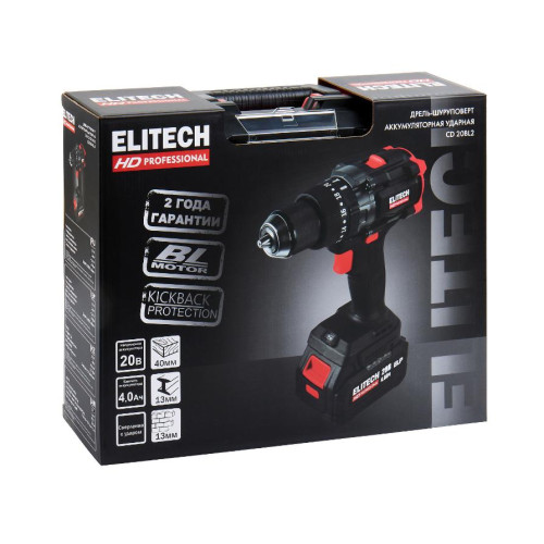 Шуруповерт ELITECH CD 20BL2 (E2201.042.01)