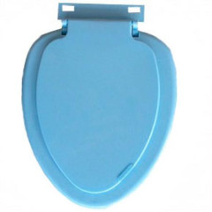 Сиденье для унитаза овальное голубое