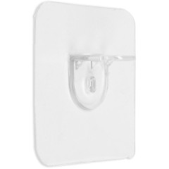 |Полкодержатель с клейкой поверхностью ТУНДРА 60х60мм одинарный, прозрачный(9103444)