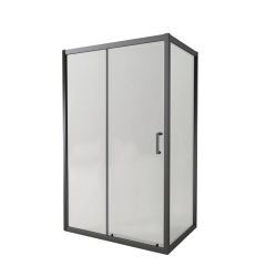 Душевое ограждение EVA GOLD 120х90х190см прямоугольное (без поддона), прозрачное стекло, профиль оружейная сталь, EG2G