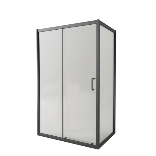 Душевое ограждение EVA GOLD 120х90х190см прямоугольное (без поддона), прозрачное стекло, профиль оружейная сталь, EG2G
