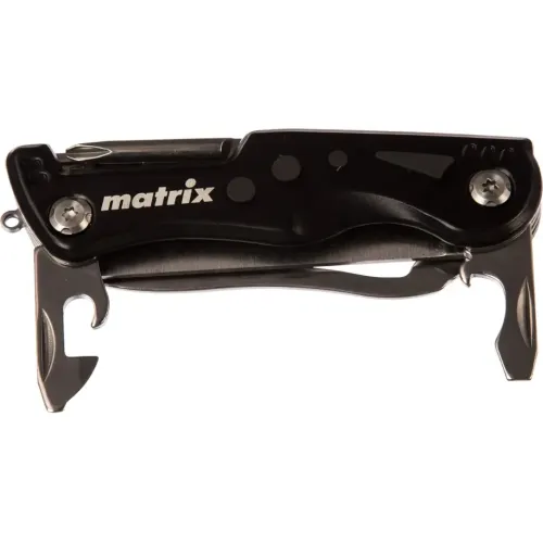 Нож многофункциональный MATRIX 107 мм, 7 функций в чехле (17624)