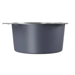 Мойка нерж. врезная MIXLINE PRO D50 тол. 3 мм, сатин, с сифоном