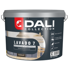 Краска в/д DALI COLLECTION LAVADO 7 для стен и потолков 9л База А
