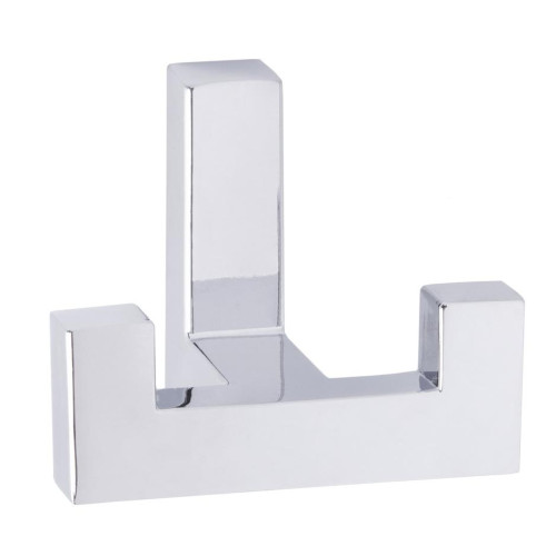 Крючок мебельный 2-х рожковый EVA NEO хром(КА-1060459)