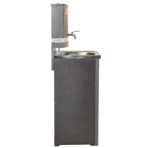 Умывальник дачный ВИХРЬ ЛЮКС (74/4/3) с подогревом, нержавеющая мойка, цвет серебро