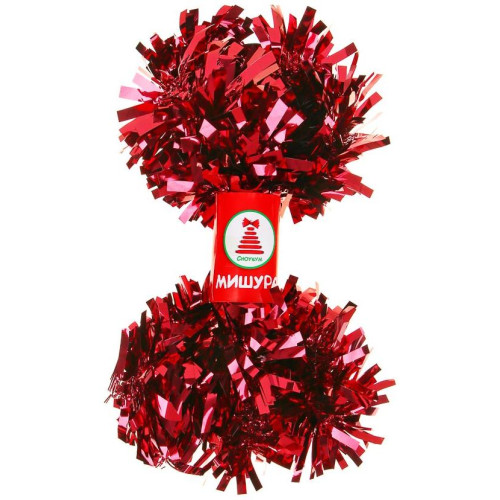 Мишура СНОУ БУМ (377-594) 200х9см, ПВХ, 2 цвета (фиол, бордо)