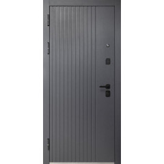 Дверь метал. Luxor 2МДФ Вертикаль Зеркало (2050*860, Левая)