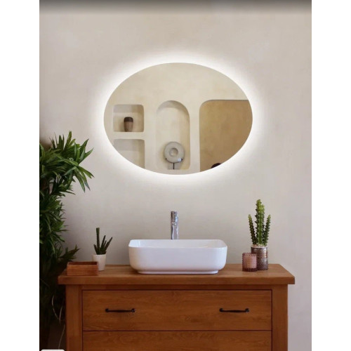 Зеркало EVA GOLD 80х60 см с LED подсветкой 