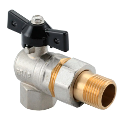 Кран шаровый американка угловой ф 3/4