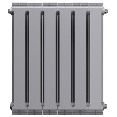 Радиатор биметаллический ROYAL THERMO PianoForte 500/100 6 сек. Silver Satin