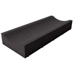 Водосток вибропрессованный ЯР чёрный 400*200*70