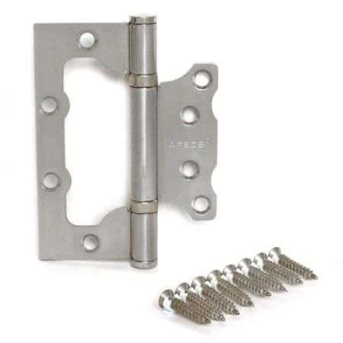 Петля накладная APECS 100*75*2,5-В2-Steel-NIS мат.никель(07909)