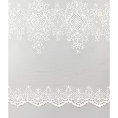 Тюль Ле-Гранд Катрин 300*280 белый с серебром