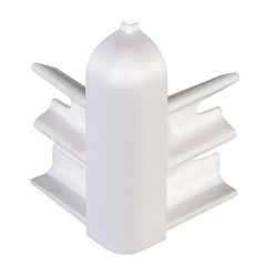 Угол наружный для вспененного плинтуса Классик Софт 80мм/Белый 001