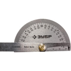 Транспортир ЗУБР из нержавеющей стали 100 мм (34292)