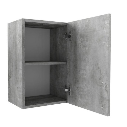 Шкаф навесной EVA GOLD с полкой 40 светлый цемент