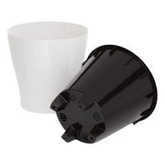 Горшок для цветов ЛЕЯ двойной белый 17л М8858 (275739)